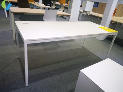 China White One Person Manager Computer Office Table Simple Design for sale
