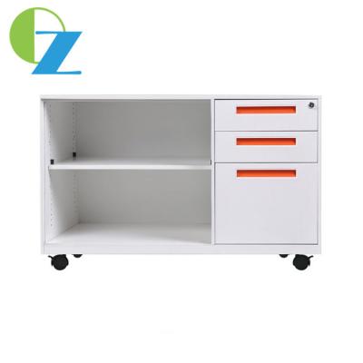China 3 Drawers Office Mobile Pedestal Cabinet File Storage Filing Cabinet With Shelf for sale