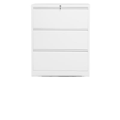 China 3 Drawer Metal Lateral File Cabinet Storage Cabinet With Lock for sale