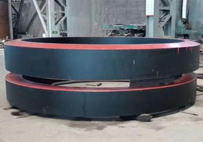 China Plain Riding Ring Cement Plant 2-9M Rotary Kiln Tyre And Rotary Kiln Ride Ring for sale
