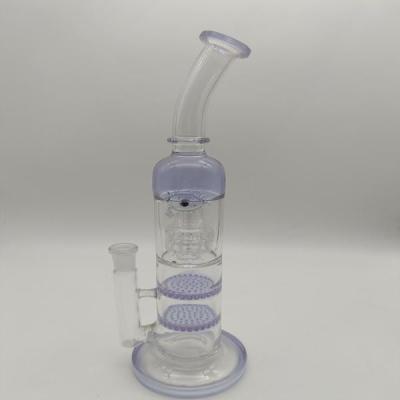 China 14mm 18mm Glass Straight Tube Male Joint Water Bubbler Pipe for sale