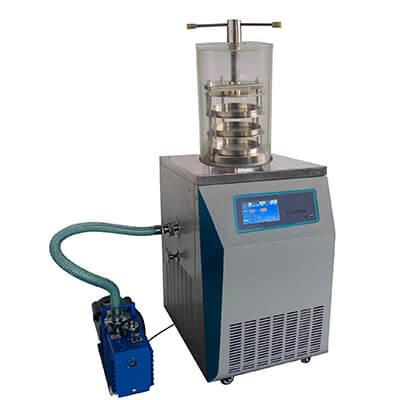 China Vertical Vacuum Freeze Dryer Small Scale Laboratory Lyophilizer for sale