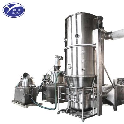 China GFG Pharmaceutical 0.1-6mm Industrial Fluid Bed Dryers Granule Drying for sale