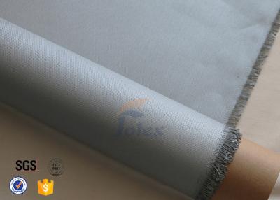 China 0.45mm Grey 3732 PU Coated Fiberglass Fire Blanket , Weight 430g/M2 for sale
