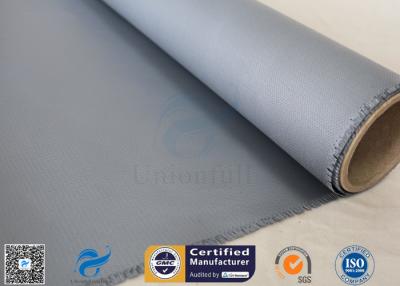 China Welding Curtain / Fire Blanket 510g Gray Color 0.45mm Silicone Coated Fiberglass Fabric for sale