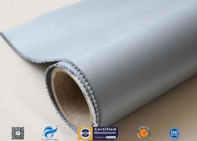 中国 シリコーンによって塗られるガラス繊維の生地の灰色0.7MMの28OZこし器の絶縁材は布をカバーします 販売のため