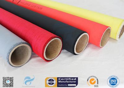 China Welding Curtain High Intensity 40/40g Satin Weave Silicone Coated Fiberglass Fabric for sale