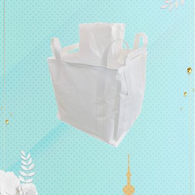 China Super Strong PP Container Bag Breathable 1000 Kg 1500 Kg Top Fill Spout for sale