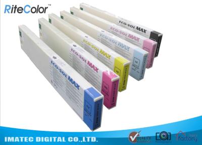 China Tintas largas inodoras do formato, cartuchos de tinta máximos do solenoide de 440ML Eco com microplaquetas à venda
