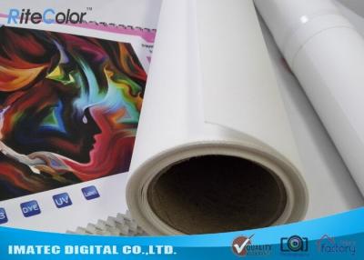 China Art Matte Polyester Fabric Roll Indoor Inkjet Large Format Canvas 30m Length for sale