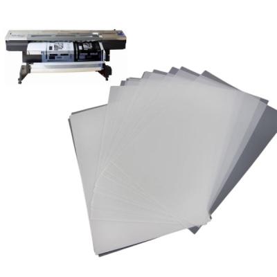 China Película de transparência A4 Película de tela de seda Folha de PET Película de jato de tinta impermeável para impressoras a jato de tinta à venda