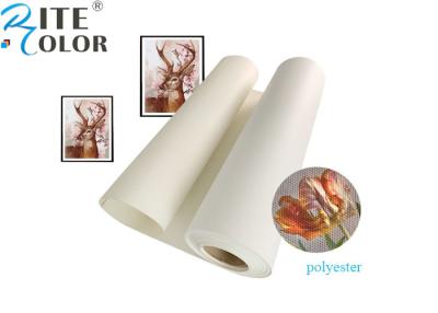 China Large Format Aqueous Matte Polyester Canvas Rolls Blank Stretched Inkjet Canvas Rolls for sale