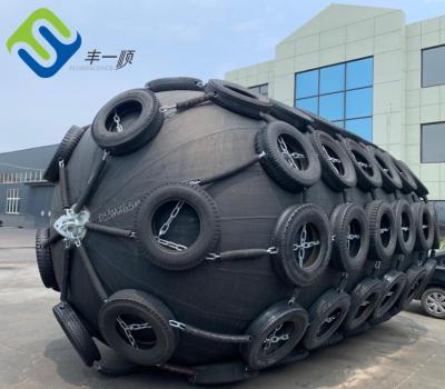 China Marine Yokohama Pneumatic Fender With Chain And Tire Net For STS And STD for sale