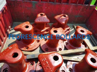 China Cast Iron Steel Single Marine Mooring Bollard Type T TEE Head for sale
