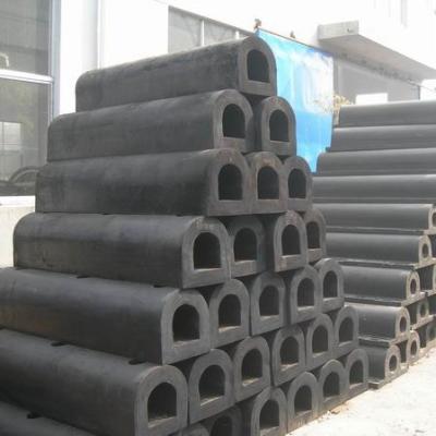 China Mould or Extruded DD Rubber Bumper Fender D Shaped Solid Rubber Fender for sale