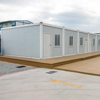 China Twee Verdiepingsluxe Met drie slaapkamers 20ft het Leven de Prefab Lage Kosten van het Containerhuis Te koop