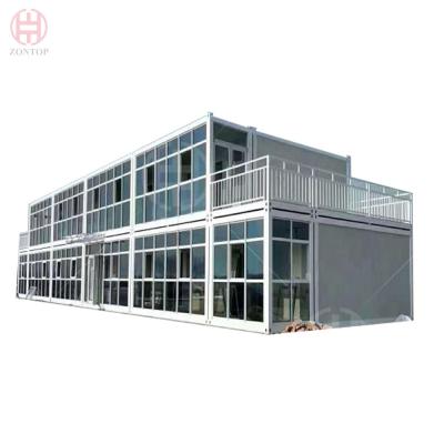 China Fully Furnished  Luxury 40 Feet Stackable Container Homes Flat Pack for sale