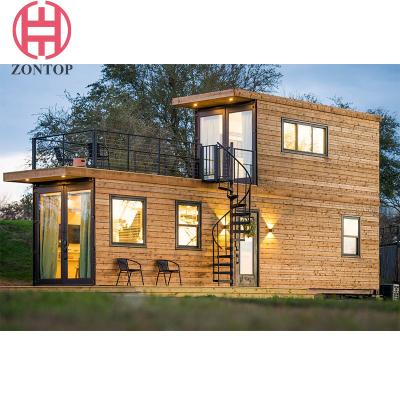 China 40 Feet Luxury  Stackable Flat Pack Fully  Furnished Container Homes for sale