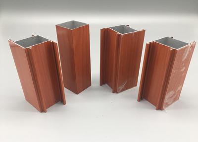 China 6063 T4 Senegal Wood Finish Aluminium Profiles , Anodized Aluminum Extrusions for sale