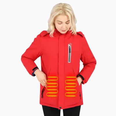 China Customized Softshell Heated Winter Clothes Electric Battery Heated Hunting Jacket with 7.4V Battery for sale