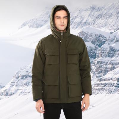 China Men's Heating Jacket Custom Heated Clothes Electric Softshell Waterproof Winter Work Garment for sale