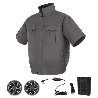 China Turbo Fan Cooling Shirt XXXL Personal Air Conditioner Shirt For Farming for sale