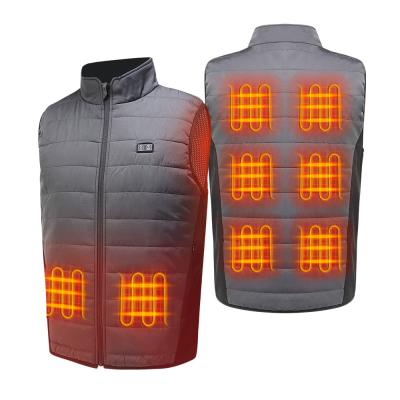 China OEM Far Infrared Electric Heated Clothes Men's Rechargeable Heated Gilet for sale