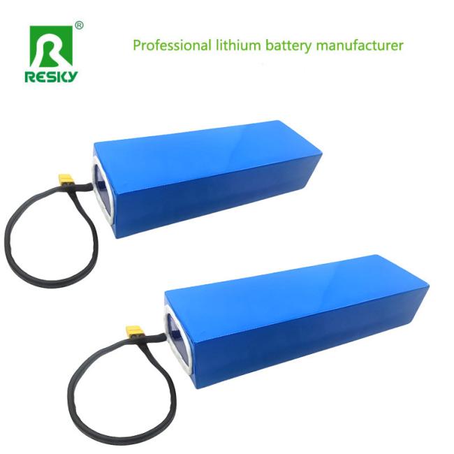 Close-up of battery pack components