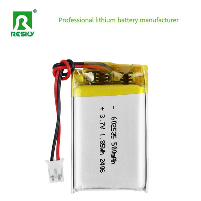 Lithium Polymer Battery Cell 602535 side view