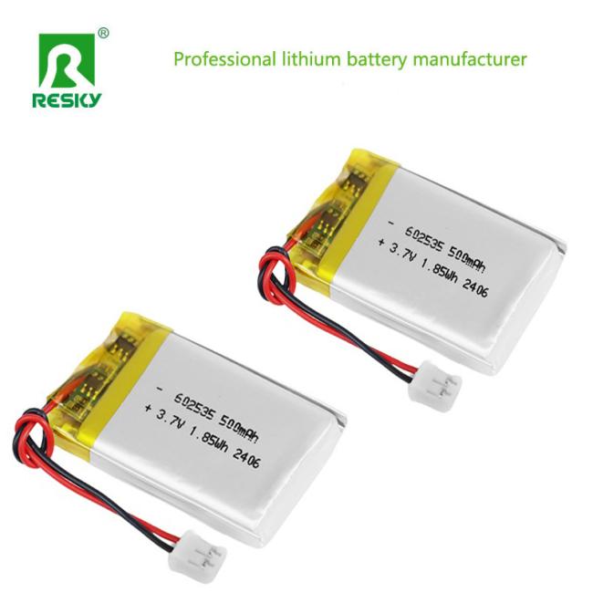 Lithium Polymer Battery Cell 602535 with measurement