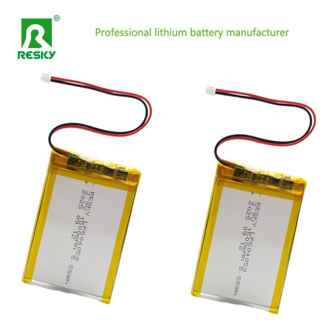 Lithium Polymer Battery Cell 604050 side view