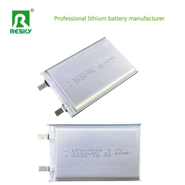 Power Lithium Cell 854565 battery with measurement