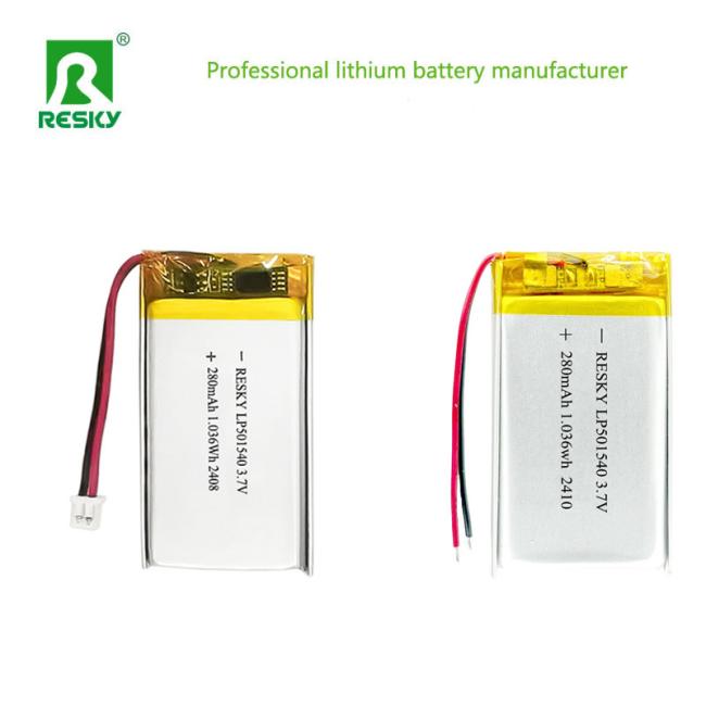 Rechargeable Lithium Polymer Battery 501540 application examples