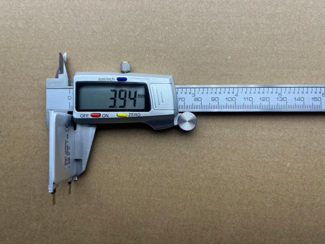 Battery cell dimensional specifications