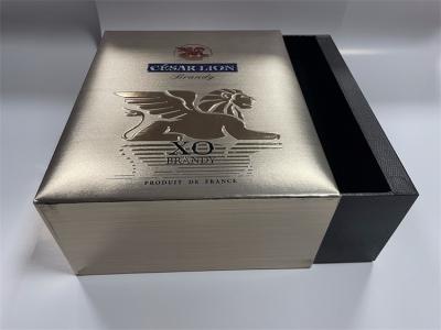 China High Class Red Wine Box Paper Premium Wine Gift Box With Embossed Printing for sale