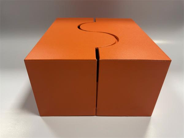 Quality Orange Packaging Paper Gift Box FSC Rectangular Cardboard Box for sale