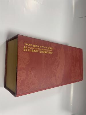 China Caja de vino de lujo de lujo Cajas de almacenamiento de vino de lujo de cartón en venta