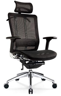 China Reclining Ergonomic Home Office Chairs Mesh Bottom for sale