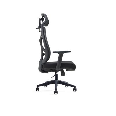 China Operator Netted Mesh Seat Office Chair With Headrest for sale