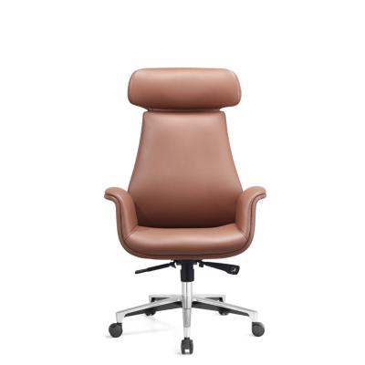 China ODM Leather Executive Desk Chair Centre Tilt Mechanism for sale