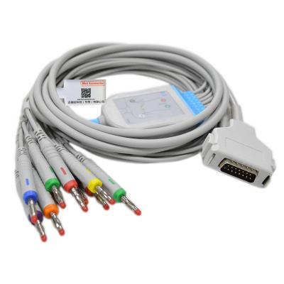 China TPU Compatible EKG Cable Fukuda Denshi Direct Connect Length 3.5m for sale