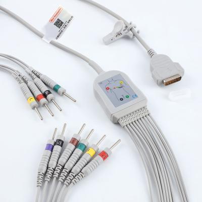 China Reusable Medical EKG Cable Practical For Nihon Kohden BD-615E for sale