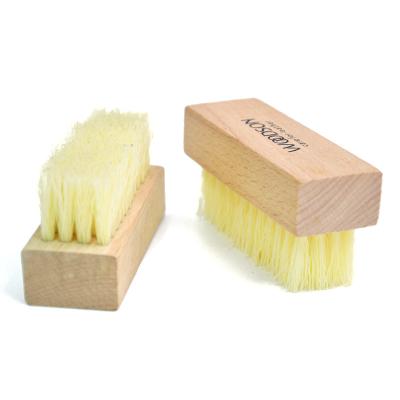 China ODM de madeira do punho da ferramenta plástica de Sneaker Cleaning Brush do instrutor do cabelo à venda