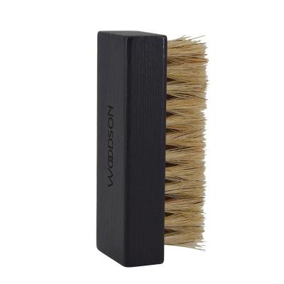 China 100% Pig Hair Wooden Handle Sneaker Shoe Cleaning Brush Kit Hod Bristle Shoe Brush for sale