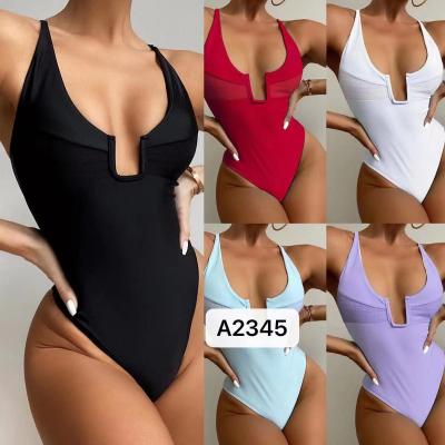 China Black Women'S One Piece Swimsuit Sexy One Piece Suit Women'S Summer Miss Europe for sale
