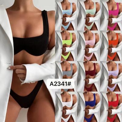Chine Halter Bikini Style Sexy Women Swimsuit With Unique Design Durable Upf50 Waterproof In Stock The New Type à vendre