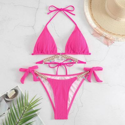 China Lining Bandeau Bikini Swimsuit for Women No Lining Option Available for sale