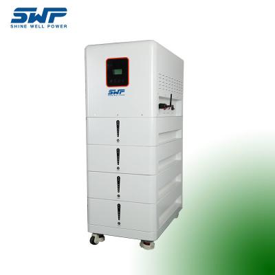 中国 52Kg/Module Home Solar Battery Storage System with Charge/Discharge Efficiency ≥97% 販売のため