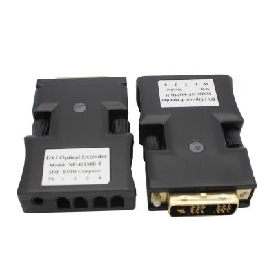 China 4 Core MMF DVI To Fiber Converter 500m LC EDID To Optic DC5V 1A for sale