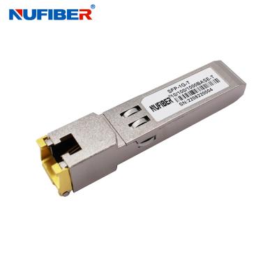 China Gigabit Copper RJ45 SFP Module Transceiver 10/100/1000Mbps UTP Cable Copper 100m compatible with Cisco for sale